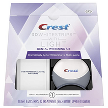 Load image into Gallery viewer, Crest 3D White Whitestrips with Light, Teeth Whitening Strips Kit