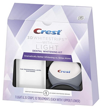 Load image into Gallery viewer, Crest 3D White Whitestrips with Light, Teeth Whitening Strips Kit